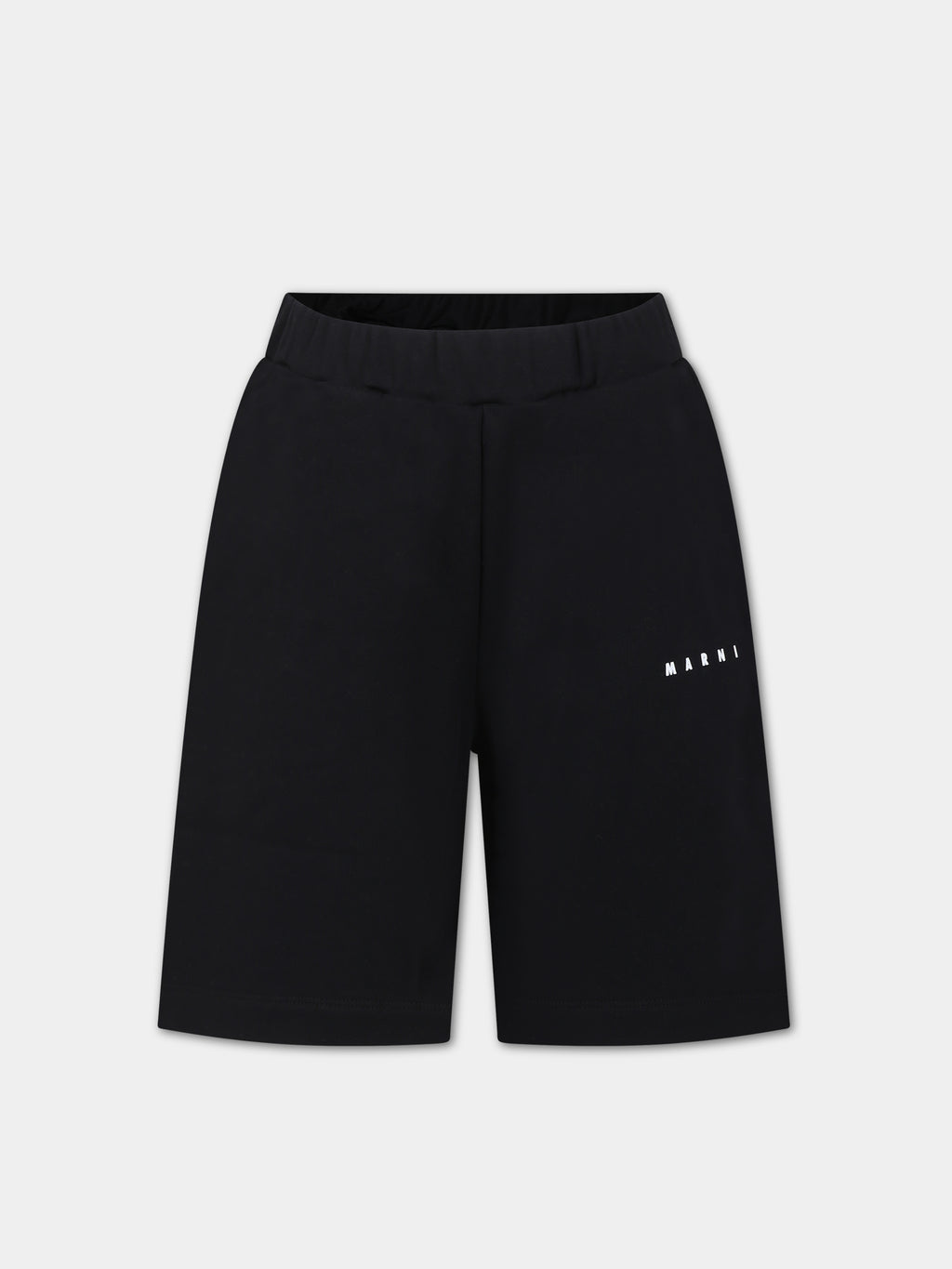 Black shorts for kids with logo